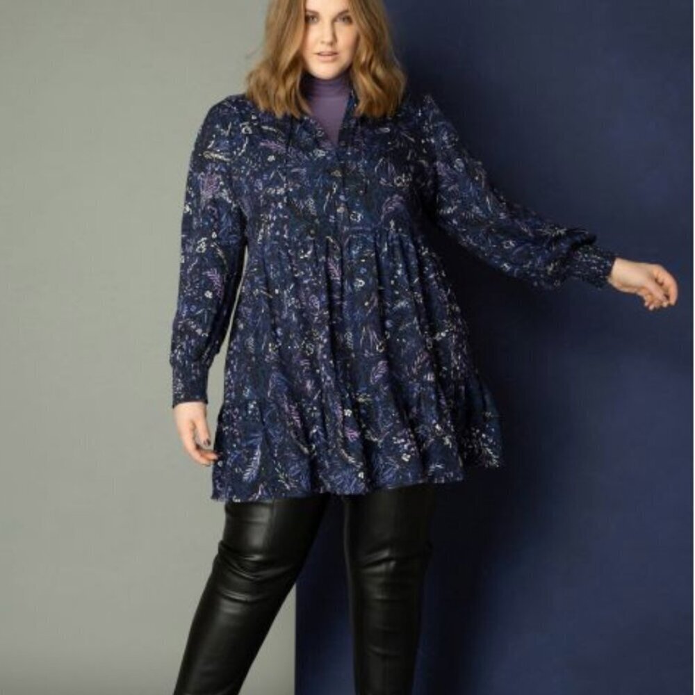 NWT Yest Varia Printed Tunic Dress 12